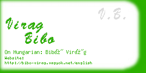 virag bibo business card